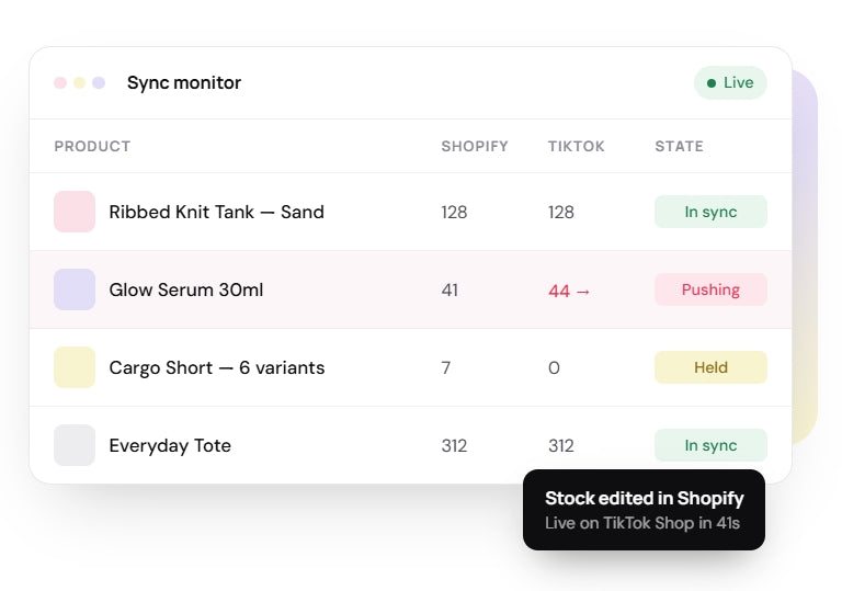 SPL TikTok Shop integration preview